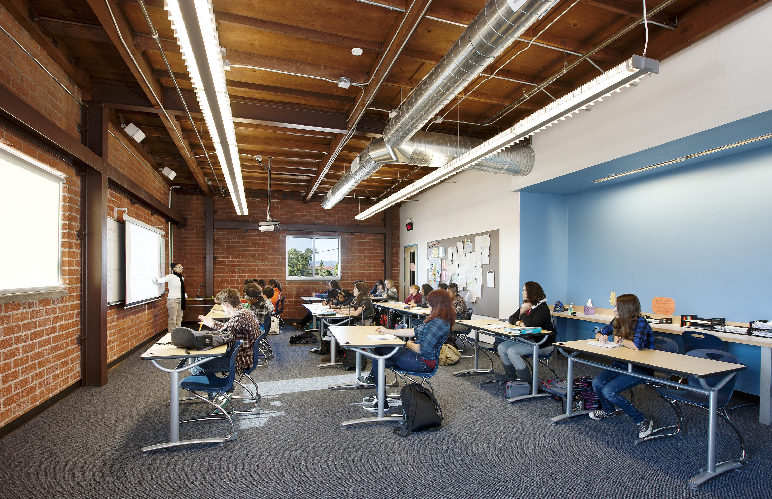 Classrooms are required to utilize partial-ON lighting controls