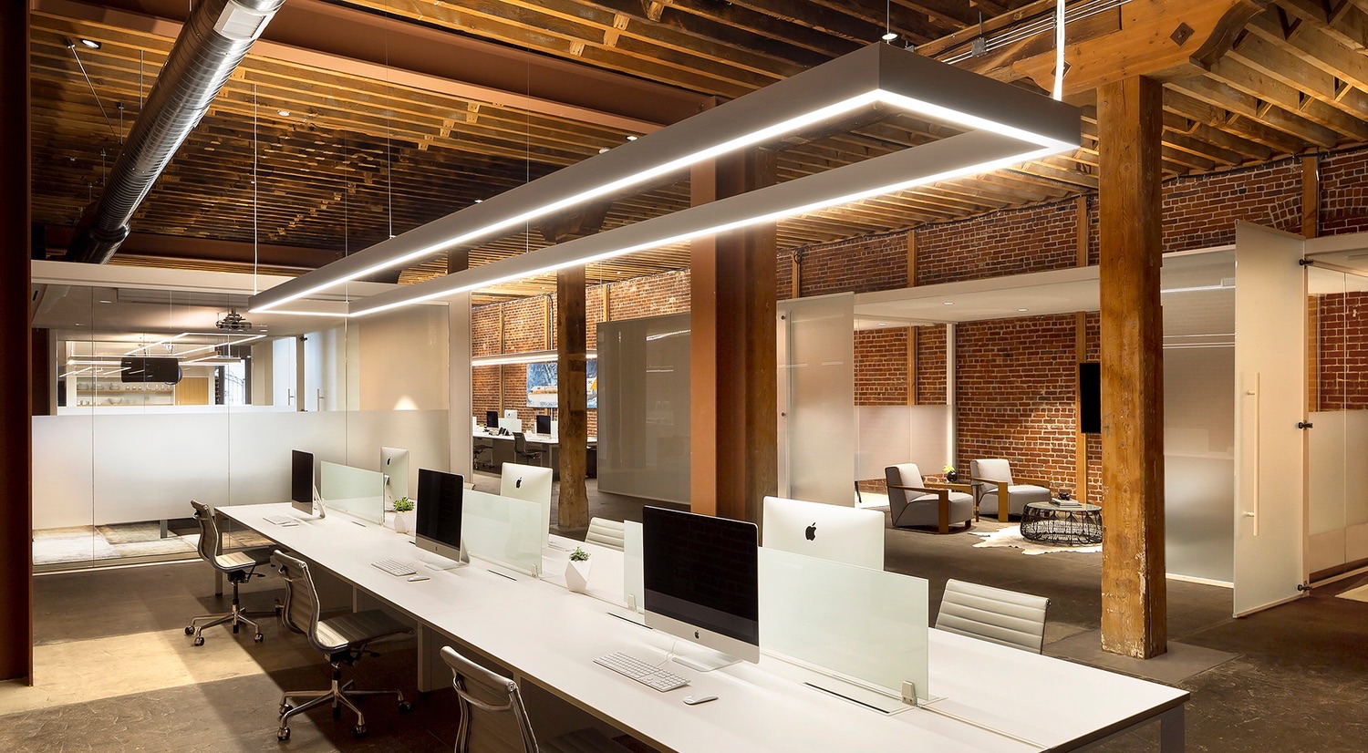 How would this rectangular pendant LED office lighting compare vs fluorescent alternatives?