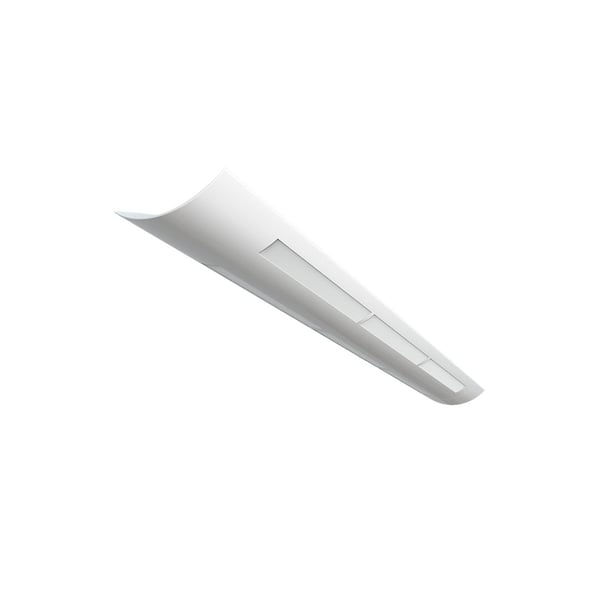 Alcon Lighting Matte White Lens 10121-MW-4 Architectural 4 Foot Linear Fluorescent Pendant Mount Linear Suspension Direct Indirect Lighting Fixture