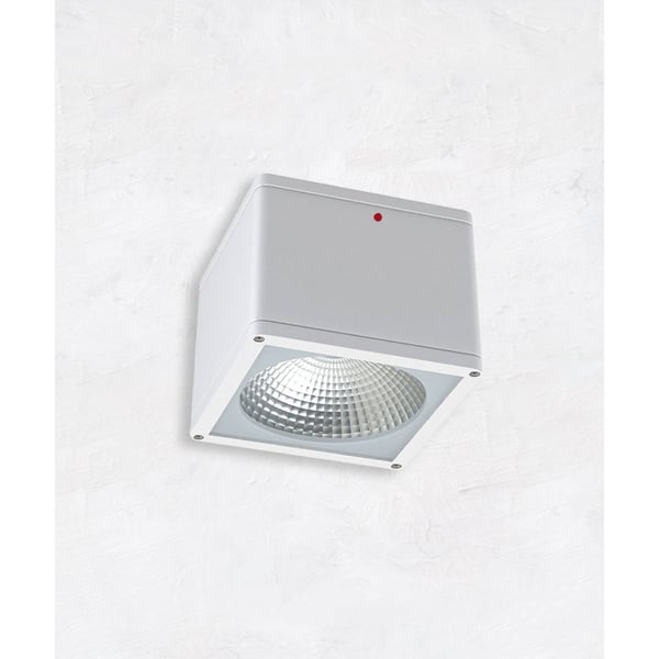 Alcon 11224-IEM Pavo Architectural LED 6 Inch Square Ceiling Light with Internal Emergency Backup