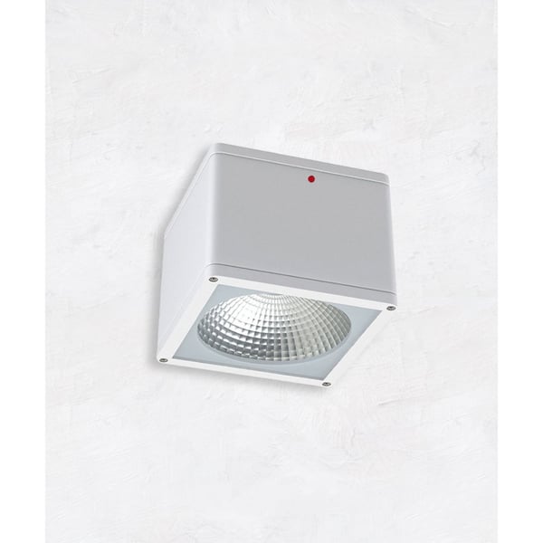 Alcon 11224-IEM Pavo Architectural LED 6 Inch Square Ceiling Light with Internal Emergency Backup
