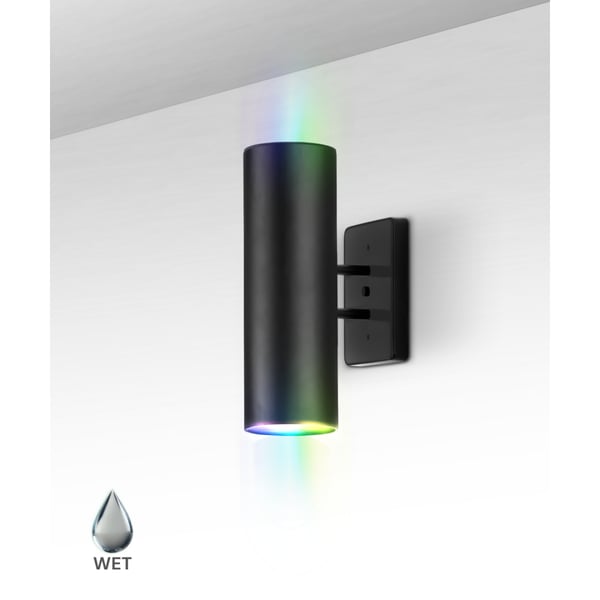Wall-Mounted RGBW Cylinder LED Uplight and Downlight