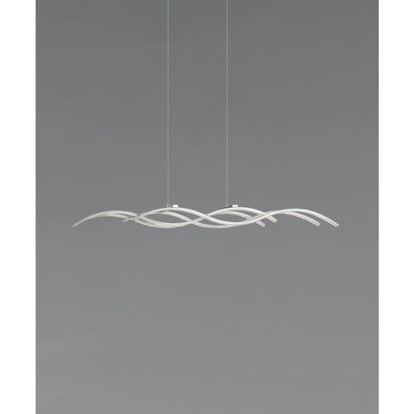 4-Foot 4-Light LED Wave Pendant Light