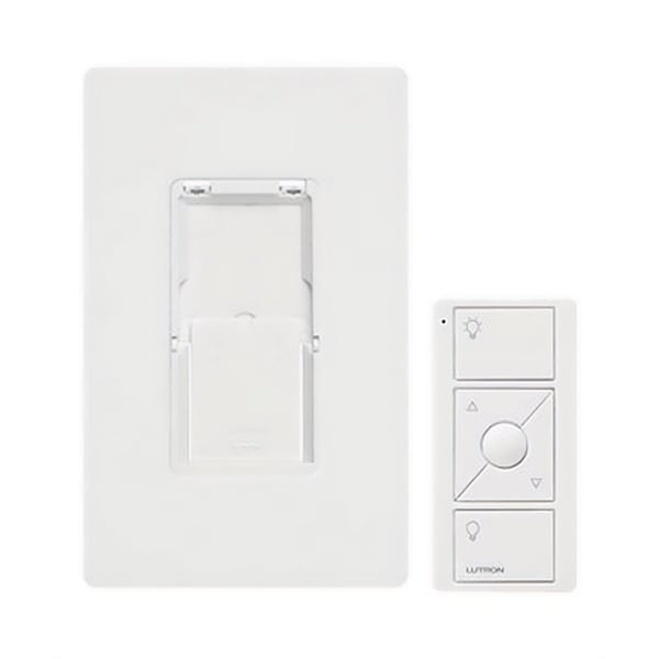 Lutron Caseta PJ2-WALL-WH-L01 Remote Control with Wall Mounting Kit