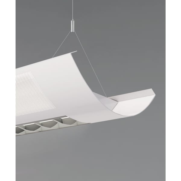Color Temperature Switch Half-Moon Linear LED Pendant Light