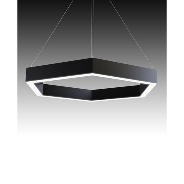 Contemporary Hexagon LED Pendant Light – Alcon Lighting 12100-20-P-HEX