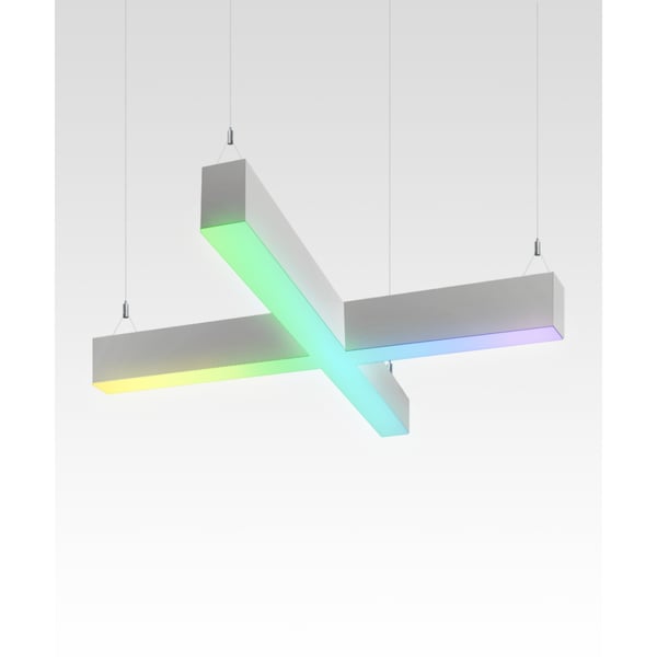 2.5-Inch RGBW Color Changing X-Shaped LED Pendant Light