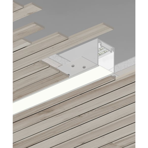 2-Inch Trimless Linear LED Recessed Light for Wood Ceilings