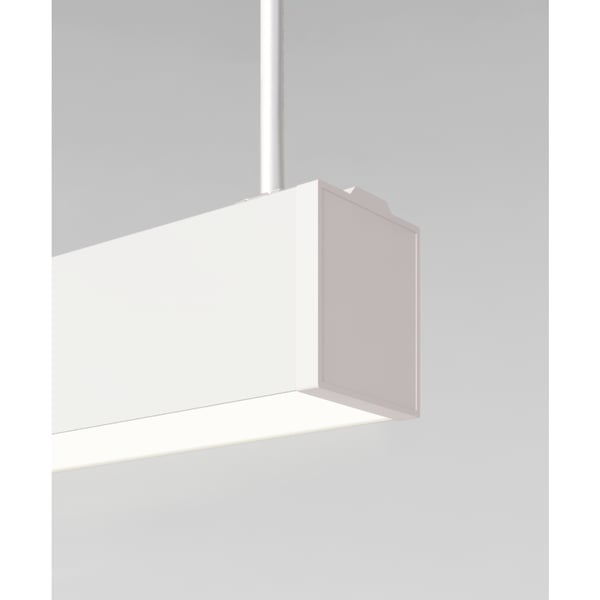 Wet Location 3.6-Inch Silver LED Linear Suspension Light