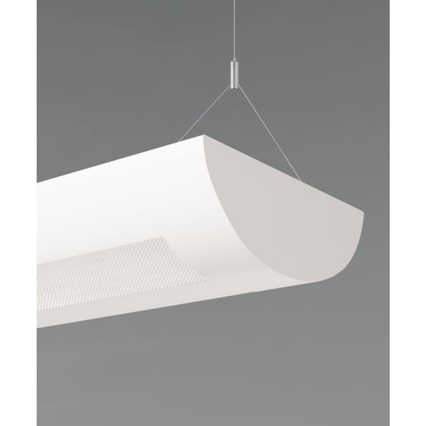 Perforated Lens Half-Moon Linear Suspension Light