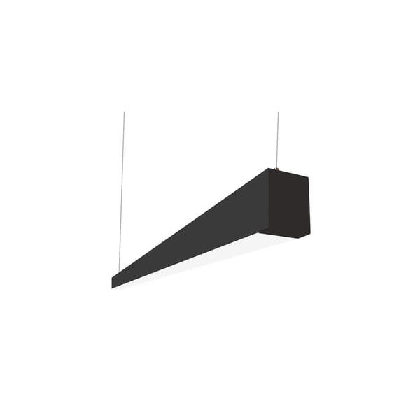 Alcon Lighting Beam 253 Series 12145-4-BK LED 2.5 Inch Aperture 4 Foot Enclosed Linear Pendant Light Fixture - Black
