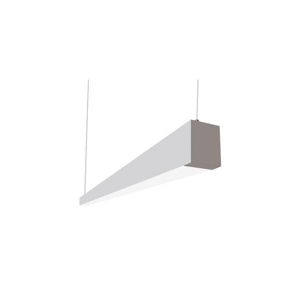 Alcon Lighting Beam 253 Series 12145-4-SL LED 2.5 Inch Aperture 4 Foot Enclosed Linear Pendant Light Fixture - Silver