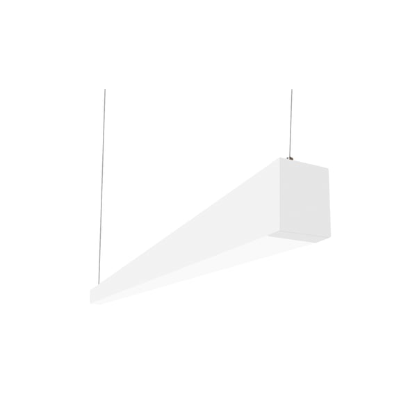 Alcon Lighting Beam 253 Series 12145-8 LED 2.5 Inch Aperture 8 Foot Enclosed Linear Pendant Light Fixture - White