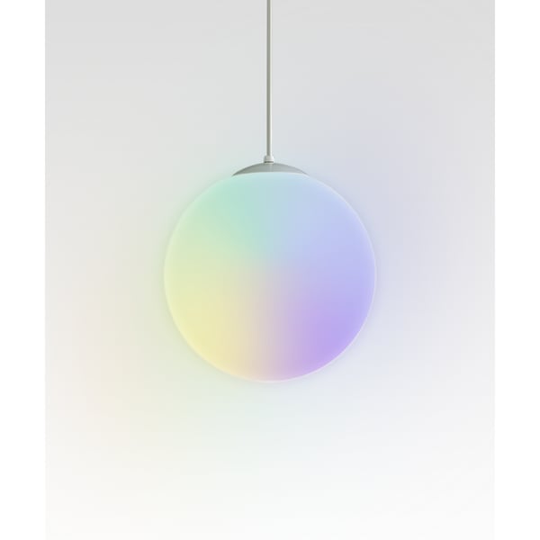 RGBW Color-Changing LED Glass Globe Pendant Light