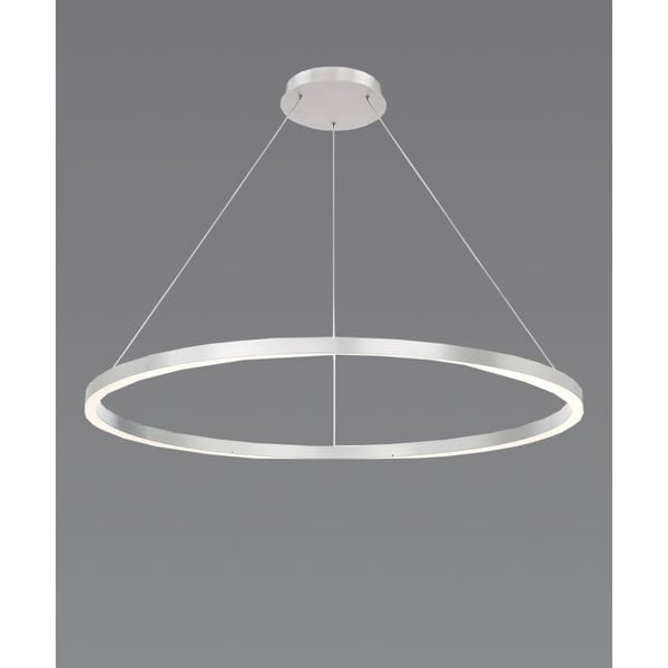Round silver pendant light hot sale