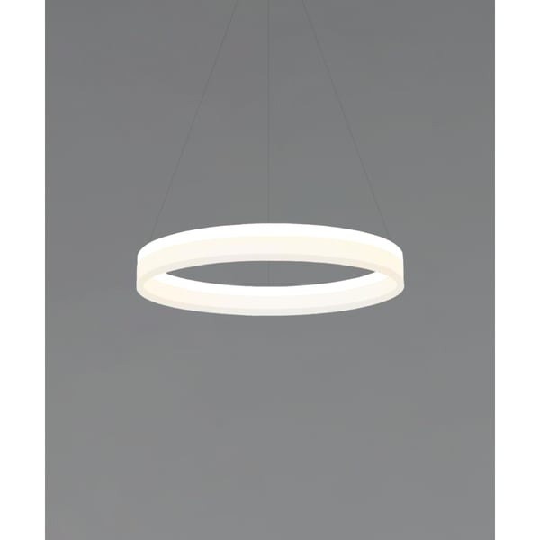 17-Inch Architectural Ring Pendant Chandelier