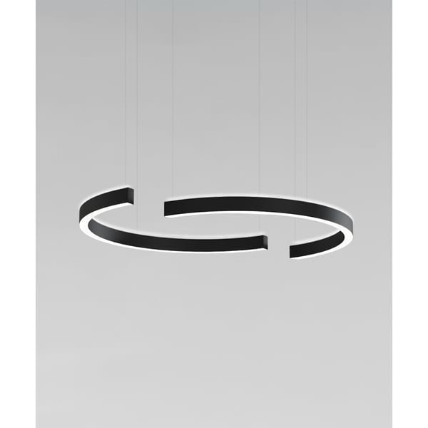 Curved Slim LED Pendant Up and Down Light
