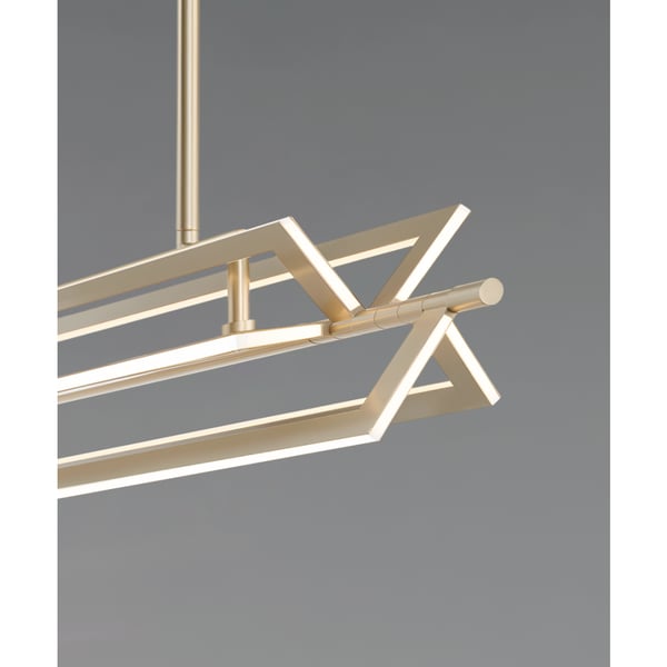 Decorative Edge-Lit Island Chandelier