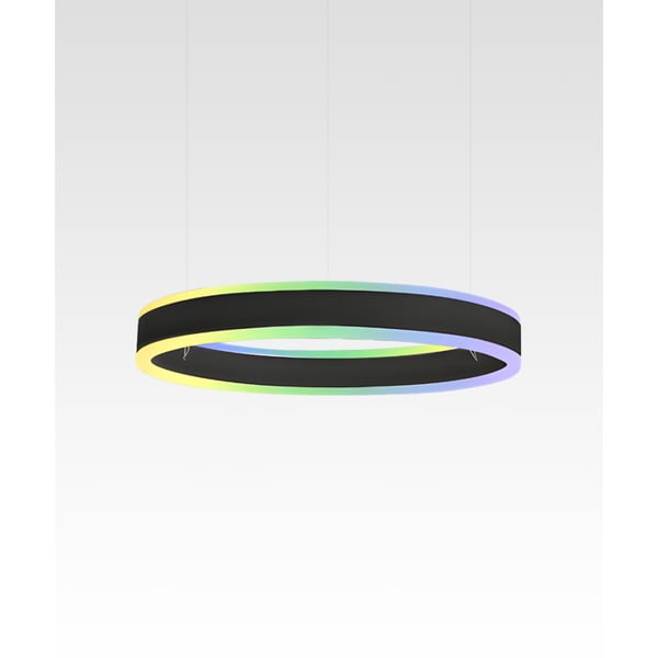 1-Tier Round Chandelier RGBW LED Ring Pendant Up and Down Light