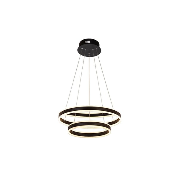 2 Tier Round Chandelier LED Ring Pendant Up and Down Light
