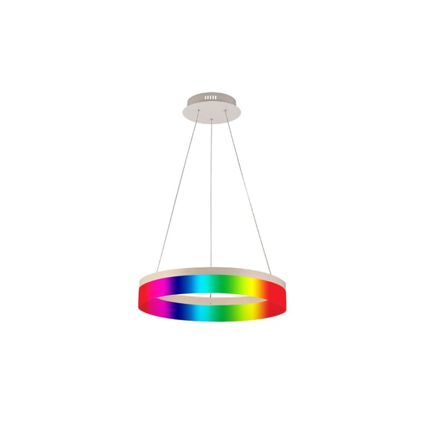 1-Tier Round Chandelier RGBW LED Ring Pendant Down Light