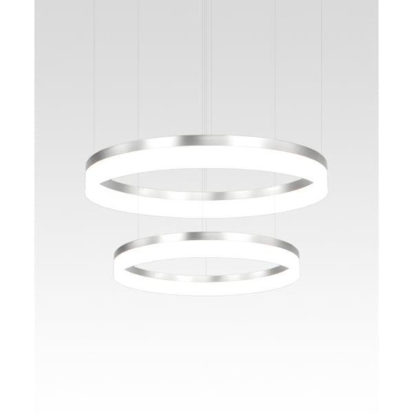 2-Tier LED Ring Chandelier Pendant Downlight