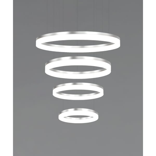 4-Tier LED Ring Chandelier Pendant Downlight