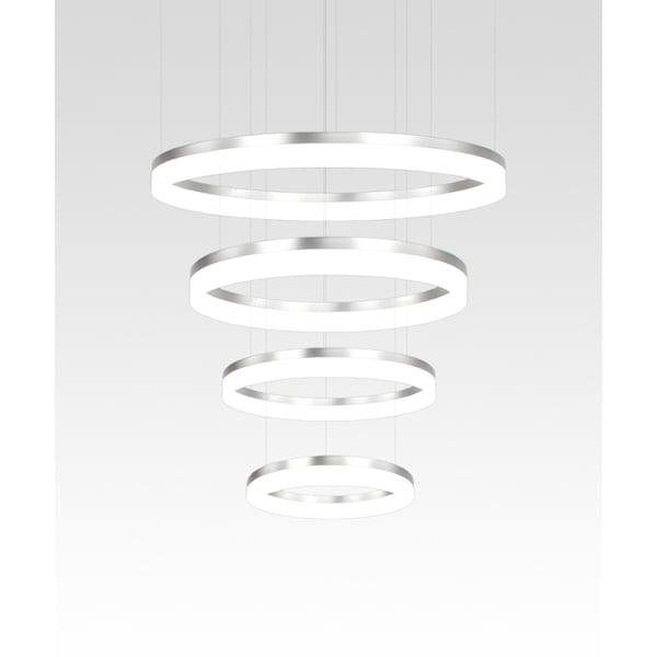4-Tier LED Ring Chandelier Pendant Downlight
