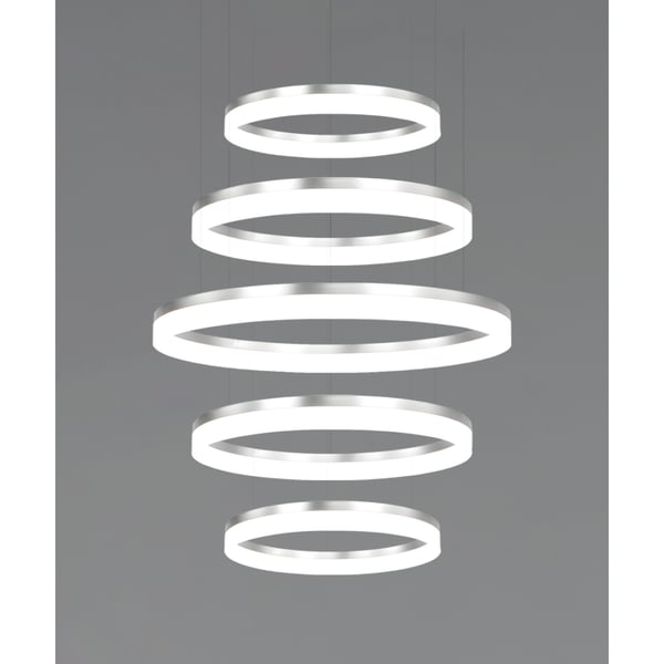 5-Tier LED Ring Chandelier LED Pendant Downlight