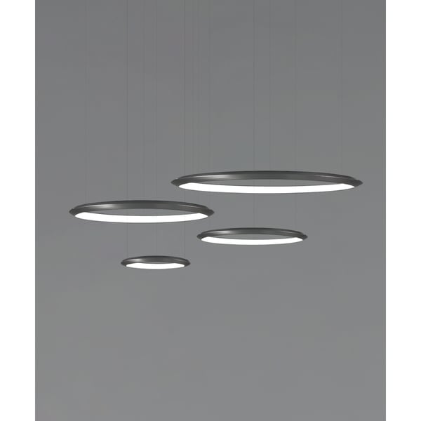 4-Tier Suspended Architectural LED Ring Chandelier