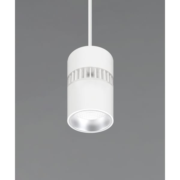 White cylinder pendant light top