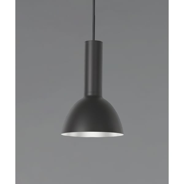 Industrial Half-Moon Dome LED Cylinder Pendant Light