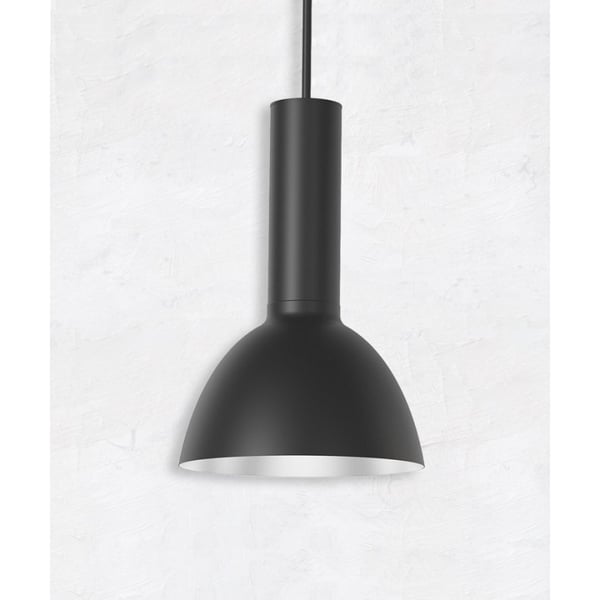Industrial Half-Moon Dome LED Cylinder Pendant Light