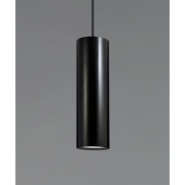 Cylinder pendant lights black top