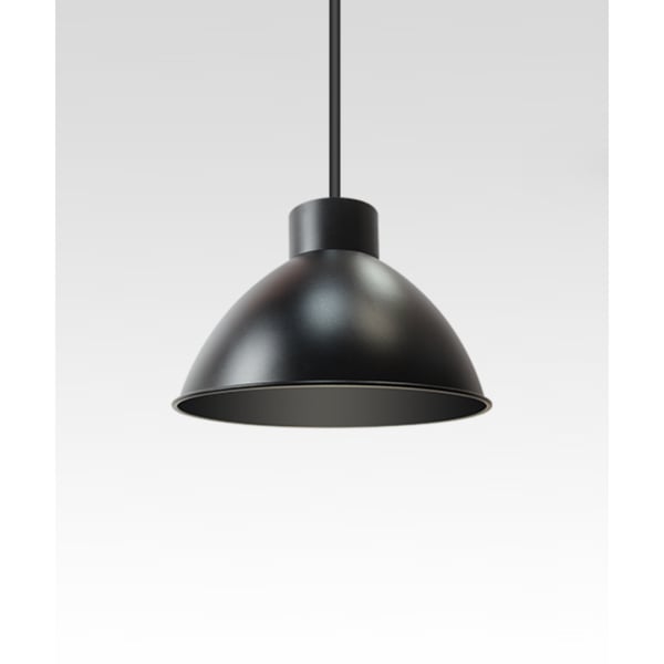 12-Inch Wattage-Selectable LED Half-Moon Dome Pendant Light