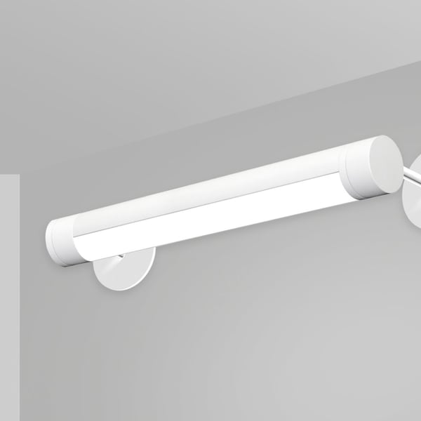 Alcon 12501-R2-W Adjustable Antimicrobial LED Wall Tube Light