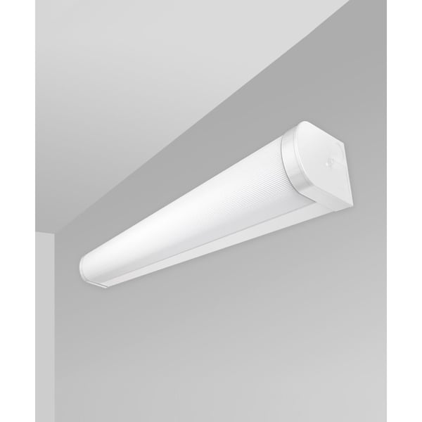Antimicrobial Wrapped Linear Hemisphere LED Wall Light