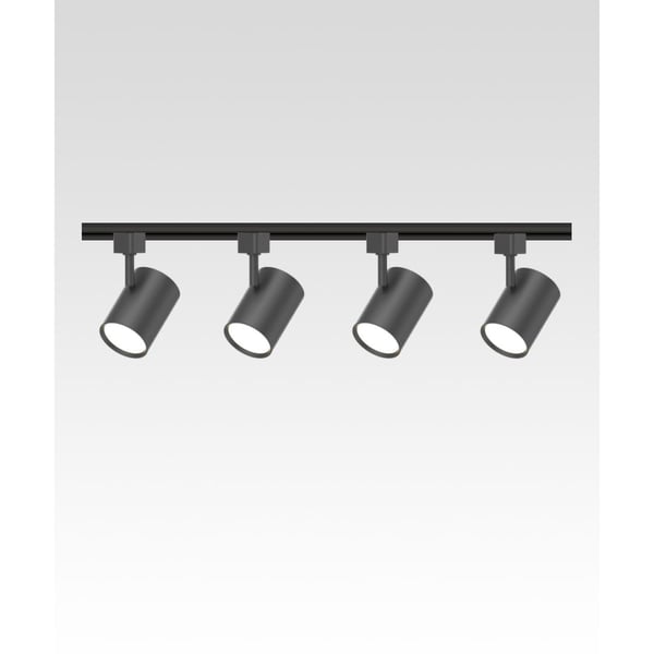 Alcon Lighting 13124-4 Sinch Architectural LED Cylinder Track Light Fixture kit - 4 Light
