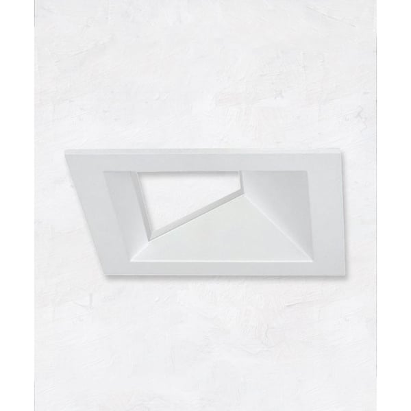 Alcon 14031-4 3-Inch Square Architectural LED Wall Wash Open Reflector Recessed Light