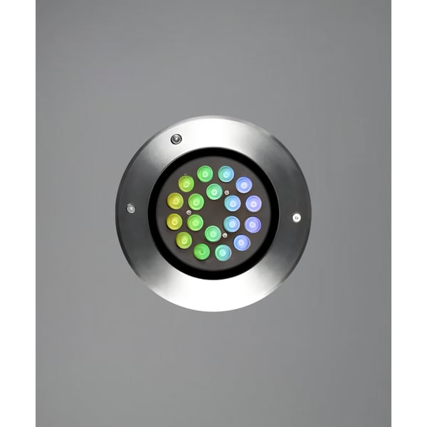 8-Inch In-Ground RGBW Color-Changing LED Well Light