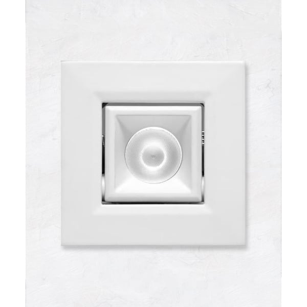 Alcon 14142-S-ADJ Recessed Multiples 1-Inch Miniature LED Adjustable Square Outdoor Light