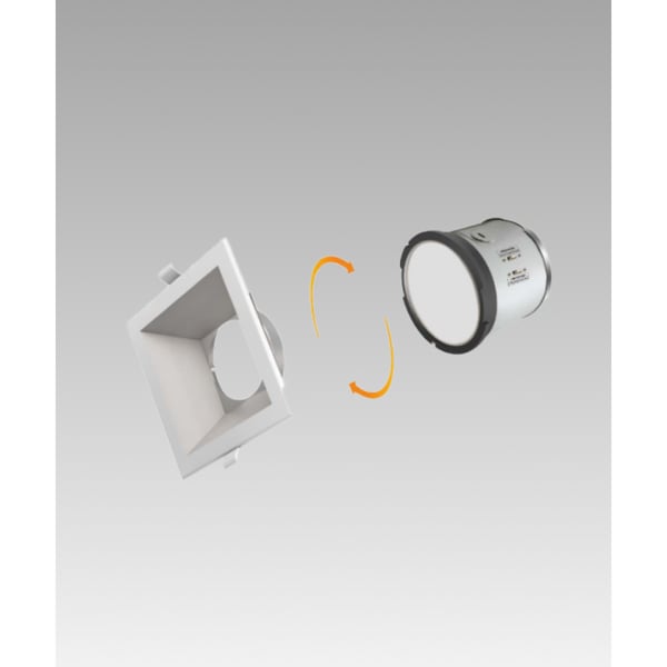 J-Box 6-Inch Recessed Square LED Downlight