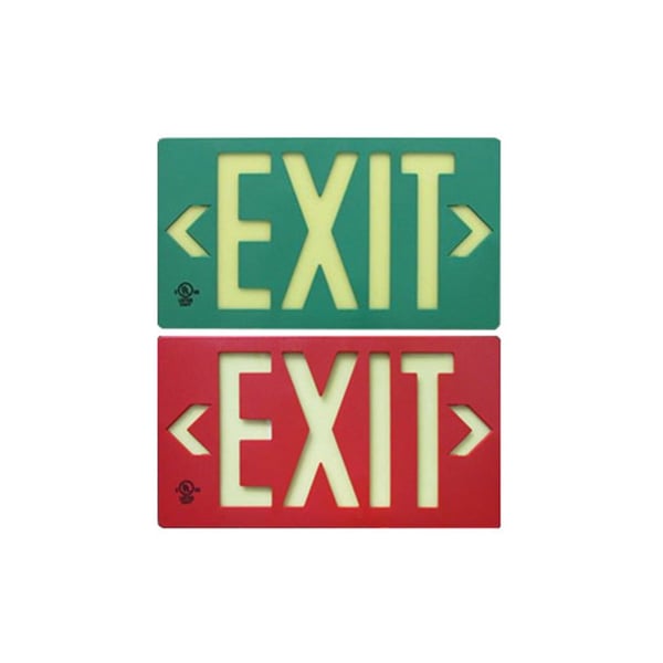 Alcon Lighting 16117 Photoluminescent LED Exit Sign