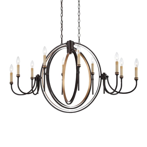 Eurofase Lighting INFINITY 10-LIGHT OVAL CHANDELIER