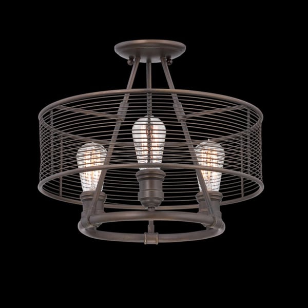 Eurofase Lighting TERRA 3-LIGHT SEMI FLUSHMOUNT