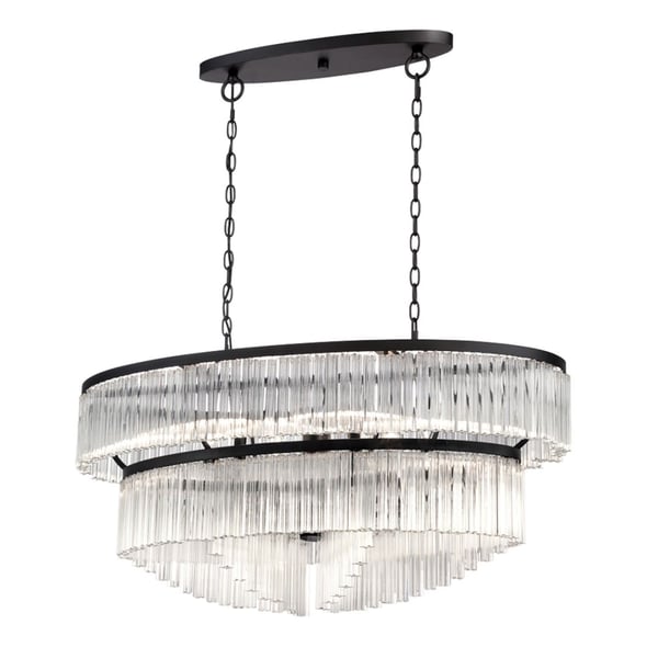 Eurofase Lighting ZICCARDI 10-LIGHT OVAL CHANDELIER