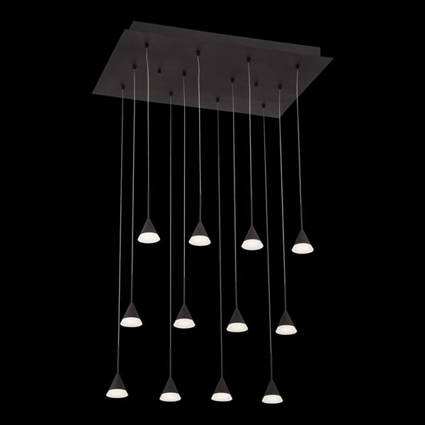 Eurofase Lighting ALBION 12-LIGHT LED CHANDELIER BLACK