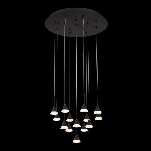 Eurofase Lighting ALBION 14-LIGHT LED CHANDELIER BLACK