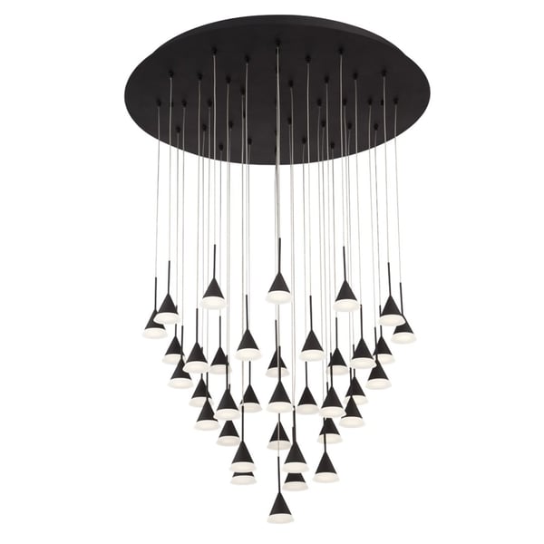 Eurofase Lighting ALBION 36-Light LED Chandelier Black