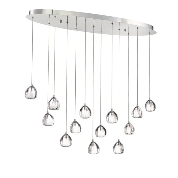 Eurofase Lighting LUCIDO 13-LIGHT OVAL CHANDELIER